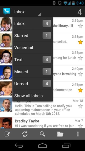 Google Voice截图