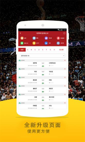 世界杯足球比分截图