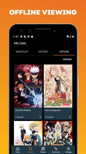 美国版b站(crunchyroll)截图