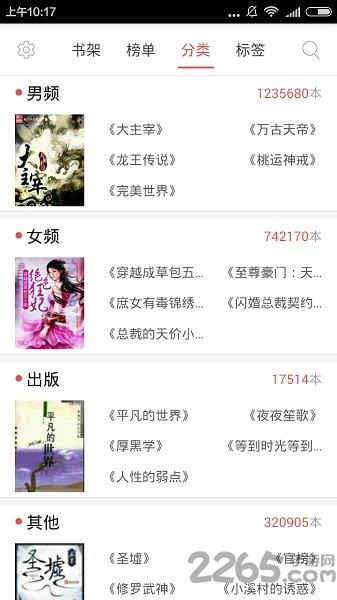 免费的小说书集截图