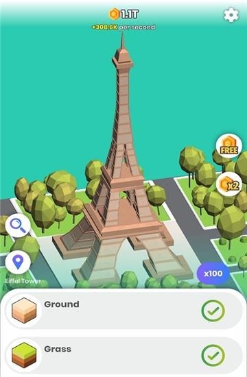 闲置建造世界著名建筑截图