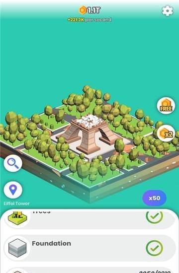 闲置建造世界著名建筑截图