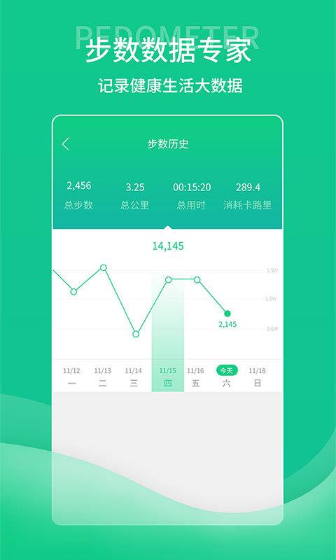 薄荷计步器截图