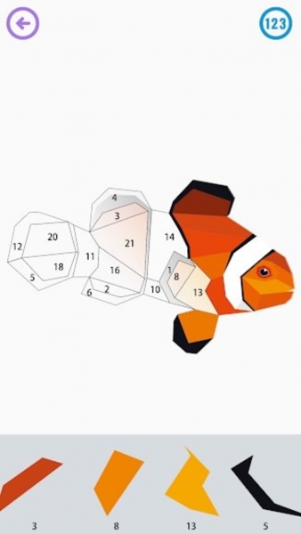 Low Poly(按数字颜色拼图)截图
