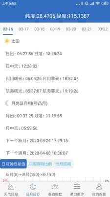 钓鱼天气截图