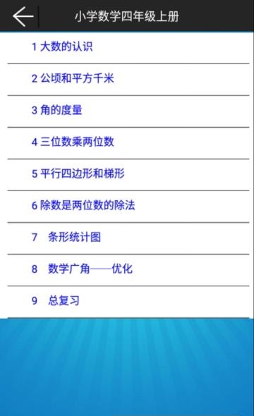 小学数学四年级上册截图