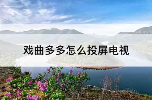 戏曲多多怎么投屏电视