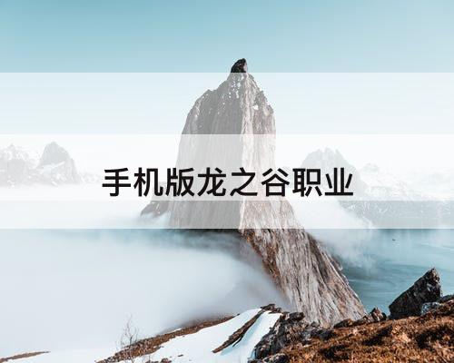 手机版龙之谷职业