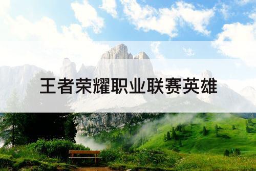 王者荣耀职业联赛英雄