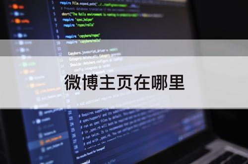 微博主页在哪里