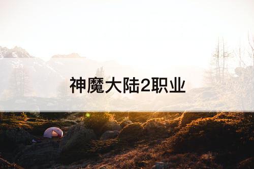 神魔大陆2职业
