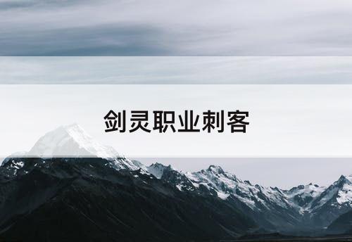 剑灵职业刺客