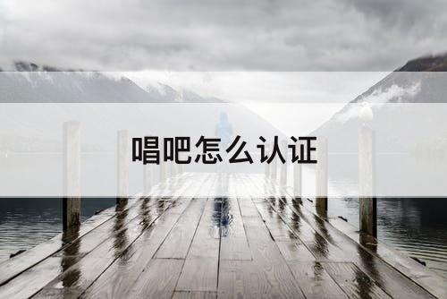 唱吧怎么认证