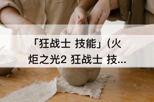 「狂战士 技能」(火炬之光2 狂战士 技能)