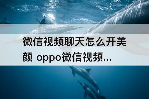 微信视频聊天怎么开美颜 oppo微信视频聊天怎么开美颜功能