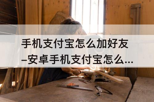 手机支付宝怎么加好友-安卓手机支付宝怎么加好友