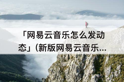 「网易云音乐怎么发动态」(新版网易云音乐怎么发动态)