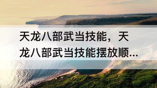 天龙八部武当技能，天龙八部武当技能摆放顺序