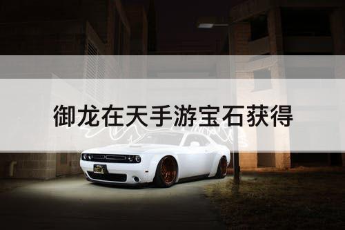 御龙在天手游宝石获得