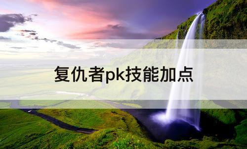 复仇者pk技能加点