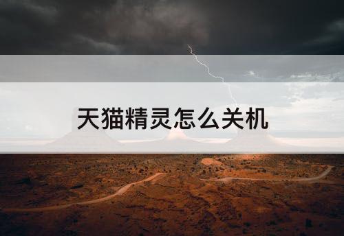 天猫精灵怎么关机