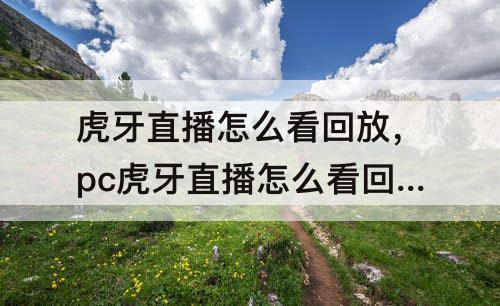 虎牙直播怎么看回放，pc虎牙直播怎么看回放视频