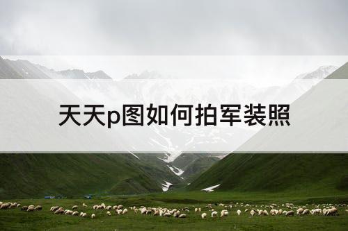 天天p图如何拍军装照