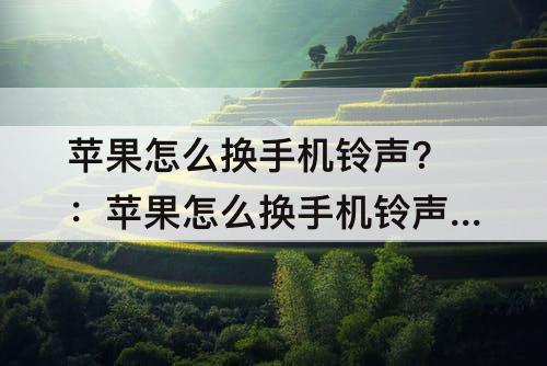 苹果怎么换手机铃声?：苹果怎么换手机铃声?百度网盘