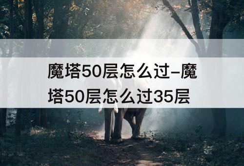 魔塔50层怎么过-魔塔50层怎么过35层