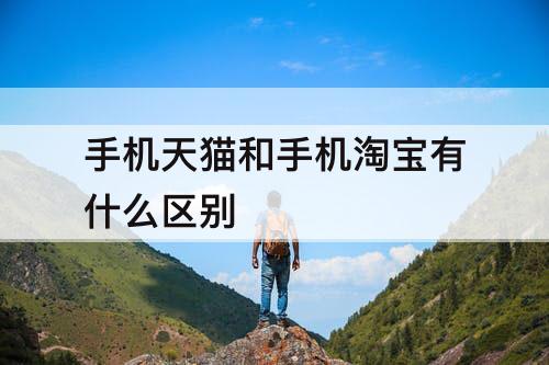 手机天猫和手机淘宝有什么区别