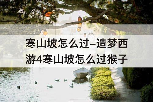 寒山坡怎么过-造梦西游4寒山坡怎么过猴子