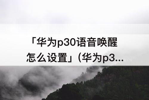 「华为p30语音唤醒怎么设置」(华为p30语音唤醒怎么设置回答)