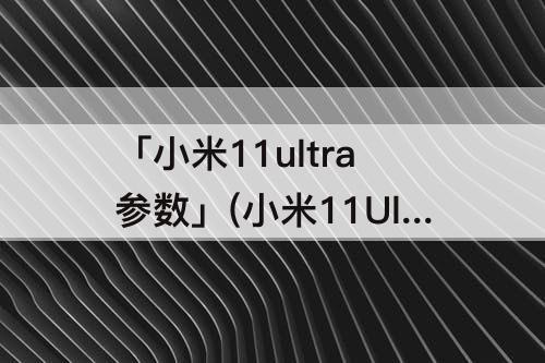 「小米11ultra参数」(小米11Ultra参数解读)