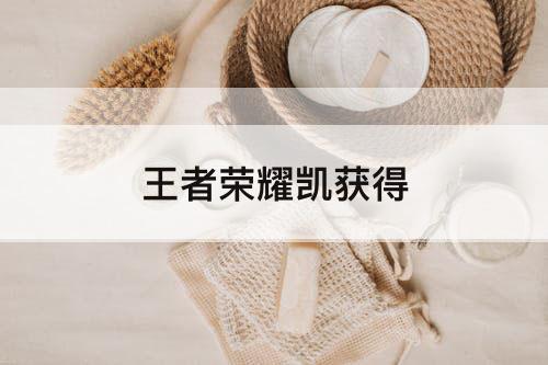 王者荣耀凯获得