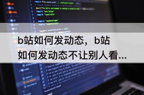 b站如何发动态，b站如何发动态不让别人看到