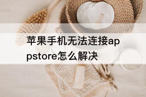 苹果手机无法连接appstore怎么解决
