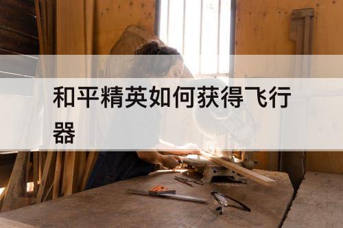 和平精英如何获得飞行器
