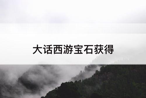 大话西游宝石获得