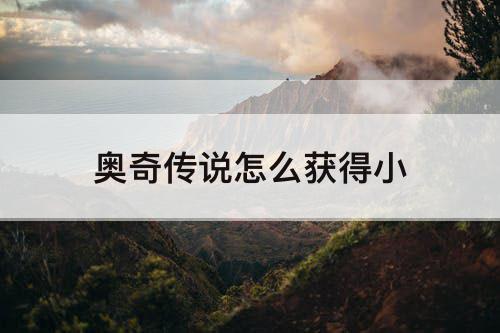 奥奇传说怎么获得小