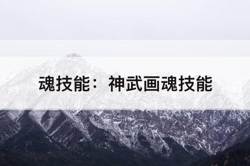 魂技能:神武画魂技能