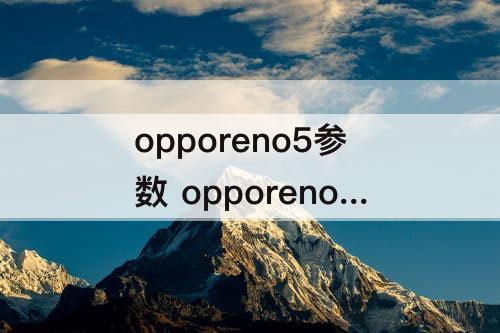 opporeno5参数 opporeno5参数详细参数表