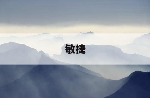 敏捷